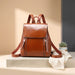 Women’s Genuine Leather Backpack | Crossbody Shoulder Laptop Rucksack