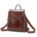 Women’s Genuine Leather Backpack | Crossbody Shoulder Laptop Rucksack