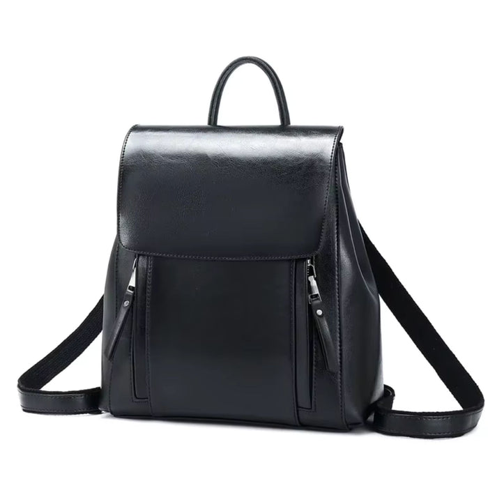 Women’s Genuine Leather Backpack | Crossbody Shoulder Laptop Rucksack