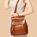 Women’s Genuine Leather Backpack | Crossbody Shoulder Laptop Rucksack