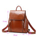 Women’s Genuine Leather Backpack | Crossbody Shoulder Laptop Rucksack