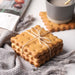 Wooden Biscuit Shaped Coasters – Cookie Design Drink Coasters Set of 4