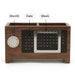 Wooden Desk Organiser with Calendar – Multifunctional Storage Box