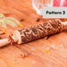 Wooden Embossed Rolling Pin – Deep Engraved Pattern Rolling Pin for Baking & Pastry