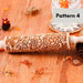 Wooden Embossed Rolling Pin – Deep Engraved Pattern Rolling Pin for Baking & Pastry