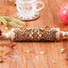 Wooden Embossed Rolling Pin – Deep Engraved Pattern Rolling Pin for Baking & Pastry