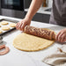 Wooden Embossed Rolling Pin – Deep Engraved Pattern Rolling Pin for Baking & Pastry