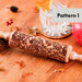 Wooden Embossed Rolling Pin – Deep Engraved Pattern Rolling Pin for Baking & Pastry