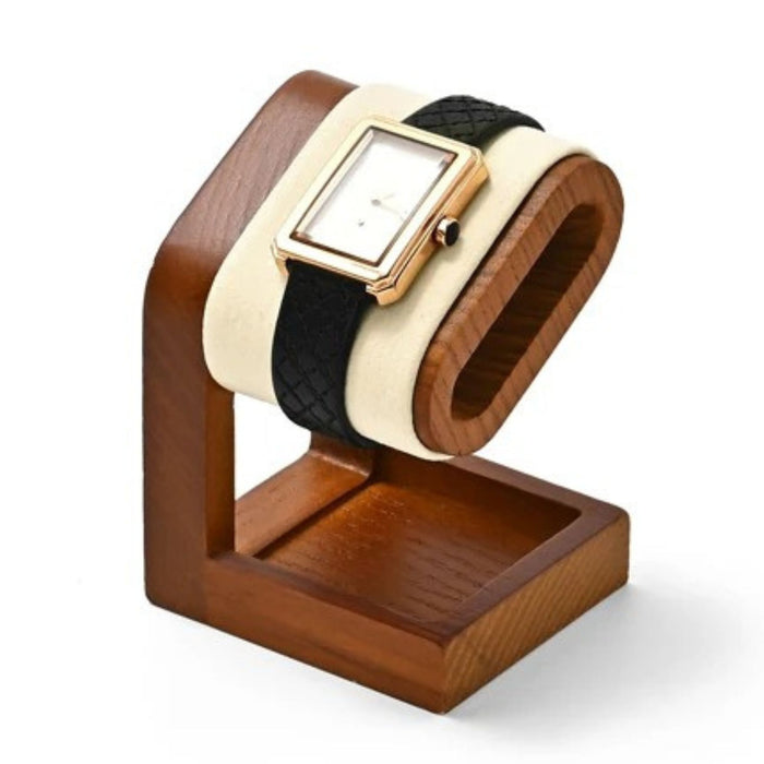 Wooden Jewellery Organiser Watch & Bracelet Display Stand with Velvet Cushion