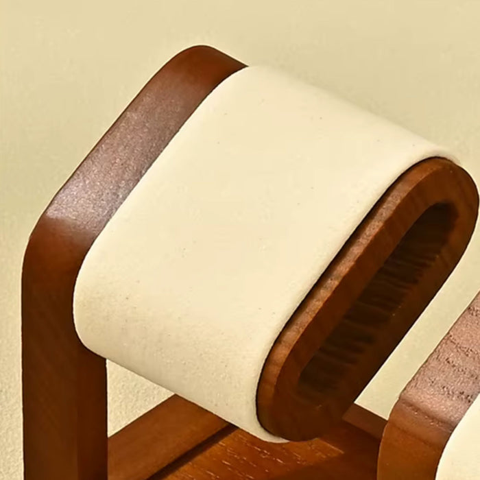 Wooden Jewellery Organiser Watch & Bracelet Display Stand with Velvet Cushion