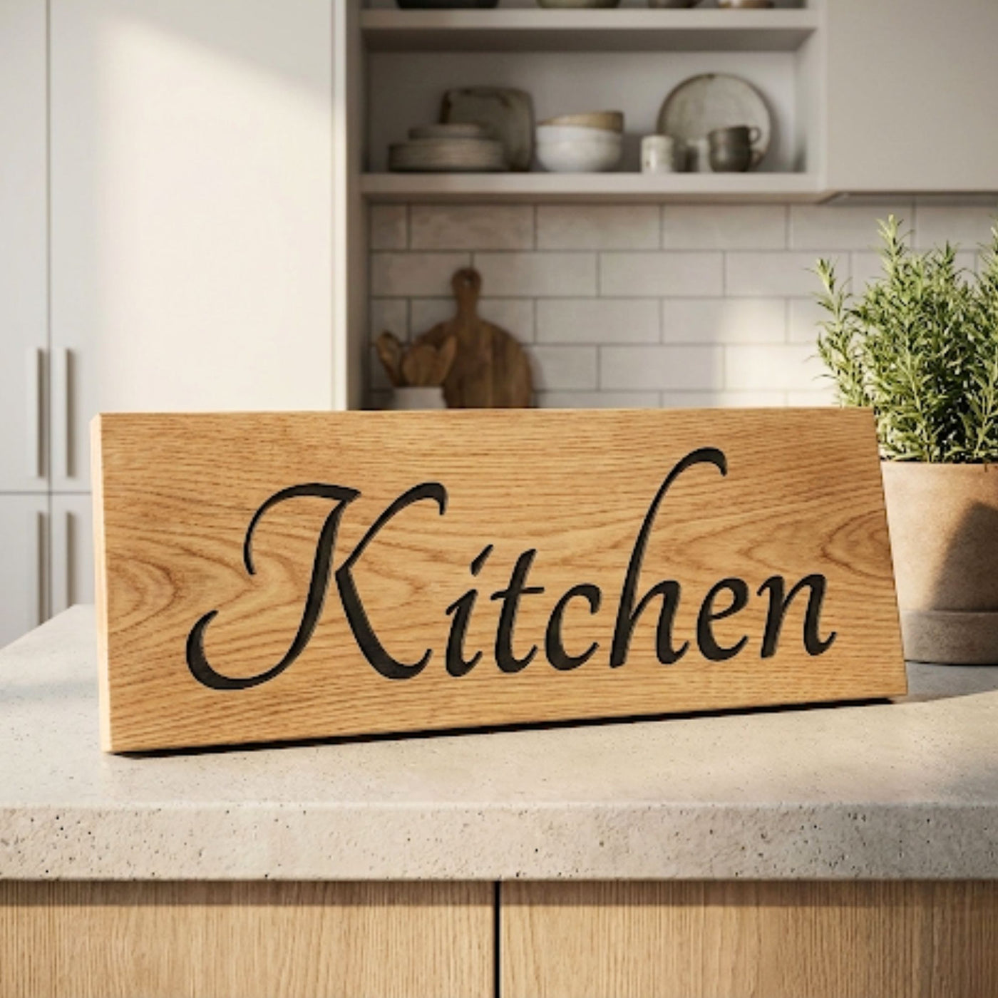 Wooden Kitchen Plaque I Make Memento