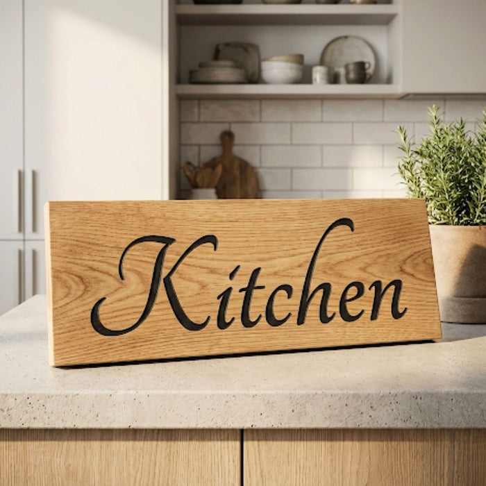 Wooden Kitchen Plaque