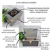 Wooden Memory Box - Personalised Name Floral Keepsake Box - Large Box