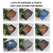 Wooden Monogram Keepsake Box I Custom Colours | Lock & Key | Sizes S-XXL