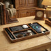 Wooden Office Desktop Storage Tray – Solid Wood Desk Organiser