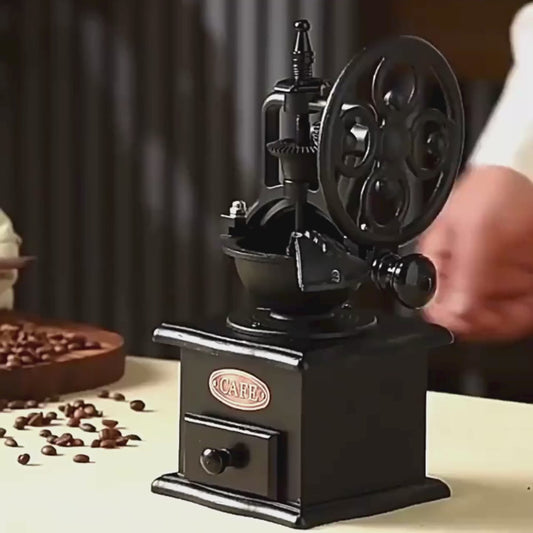 Retro Manual Coffee Grinder – Ferris Wheel Hand Coffee Grinder with Burr Mechanism