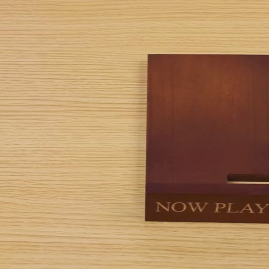 Now Playing Vinyl Record Stand – Wooden Vinyl Record Holder & Display Stand
