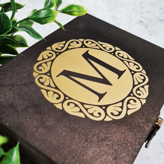 21st Birthday Memory Box I 21st 18th Birthday Gift for Her Him I Wooden Monogram Box With Lock