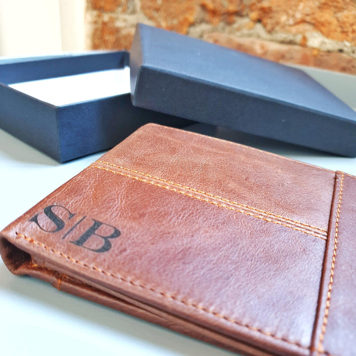 3rd Year Anniversary Leather Gift I Personalised Wallet I Gift for Him