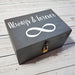 5th Anniversary Gift for Him I Forever Always Infinity Box I Wood Box - 6 Sizes Small to XLarge