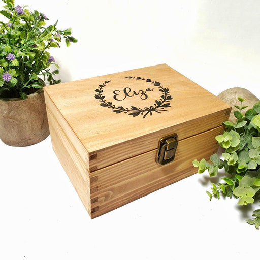 Best Friend 18th Birthday Gift I Engraved Keepsake Box I Floral Presentation Box