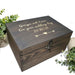Bride & Groom Wedding Day Gift I Personalised Wood Wedding Memory Box