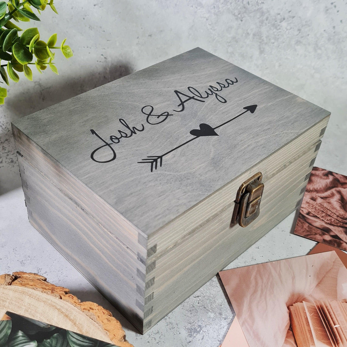 Engraved Anniversary Memory Box I Couples Gift for Him Her I Luxury Gi ...