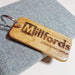 Engraved Business Logo Keyring I Branded Wooden Keychain I Personalised Oak Keyring