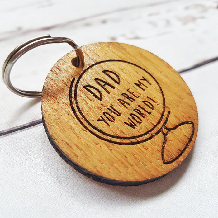 Engraved Dad Keyring - Father's Day Gift