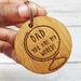 Engraved Dad Keyring - Father's Day Gift
