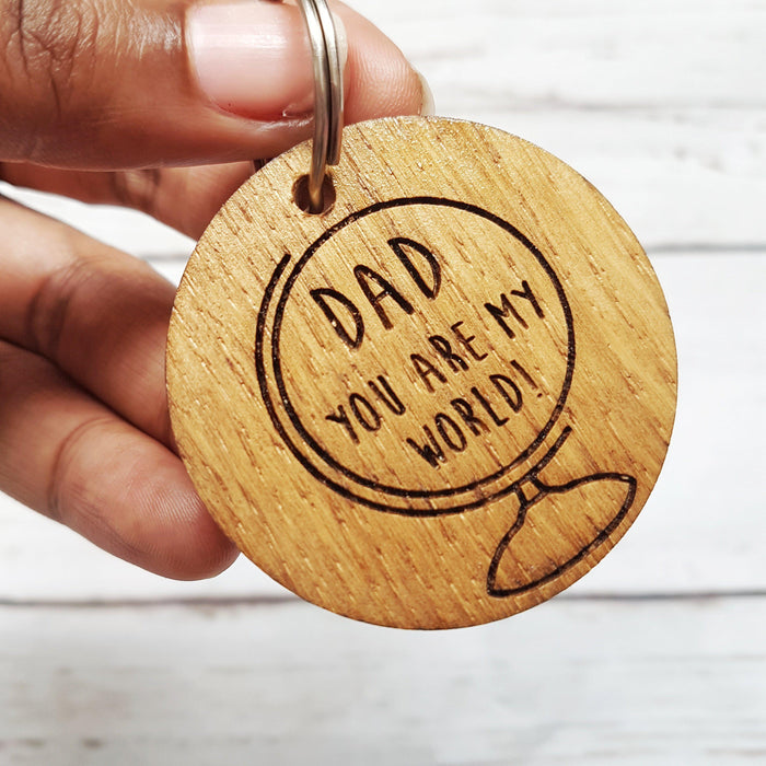 Engraved Dad Keyring - Father's Day Gift