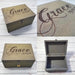 Engraved Memorial Bereavement Date Box I Personalised Memory Box With Lock
