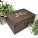 Engraved Monogram Keepsake Box for Husband I Boyfriend Birthday Gift - 6 Sizes Small to XLarge