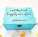 Engraved Wedding Anniversary Box I Wood Fairytale Gift