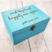 Engraved Wedding Anniversary Box I Wood Fairytale Gift