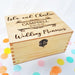 Engraved Wedding Keepsake Box I Lockable Bride Groom Box