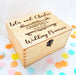 Engraved Wedding Keepsake Box I Lockable Bride Groom Box