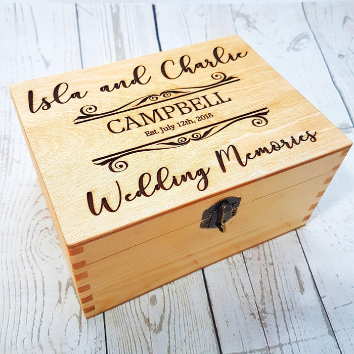 Extra Large Wood Box with Lid-Engravable Wood Box-Decorative Wooden  Boxes-Keepsake Box-Gifts-Memory Box-Personalized-Unfinished Wooden Storage  Box
