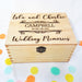 Engraved Wedding Keepsake Box I Lockable Bride Groom Box