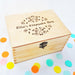 Engraved Wood Keepsake Box I Personalised Memory Box