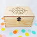 Engraved Wood Keepsake Box I Personalised Memory Box
