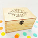 Engraved Wood Keepsake Box I Personalised Memory Box