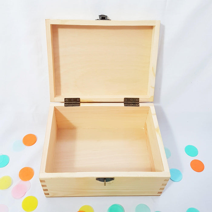 Engraved Wood Keepsake Box I Personalised Memory Box