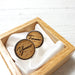 Engraved Wooden Cufflinks I Yours Forever 5th Anniversary Gift For Him