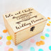 Engraved Wooden Wedding Memory Box I Anniversary Keepsake Box