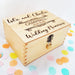 Engraved Wooden Wedding Memory Box I Anniversary Keepsake Box