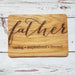 Fathers Day Wooden Card