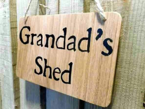 Grandad's shed sign