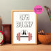 Gym Bunny Printable Poster