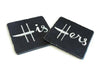 His & Hers Slate Coaster Set